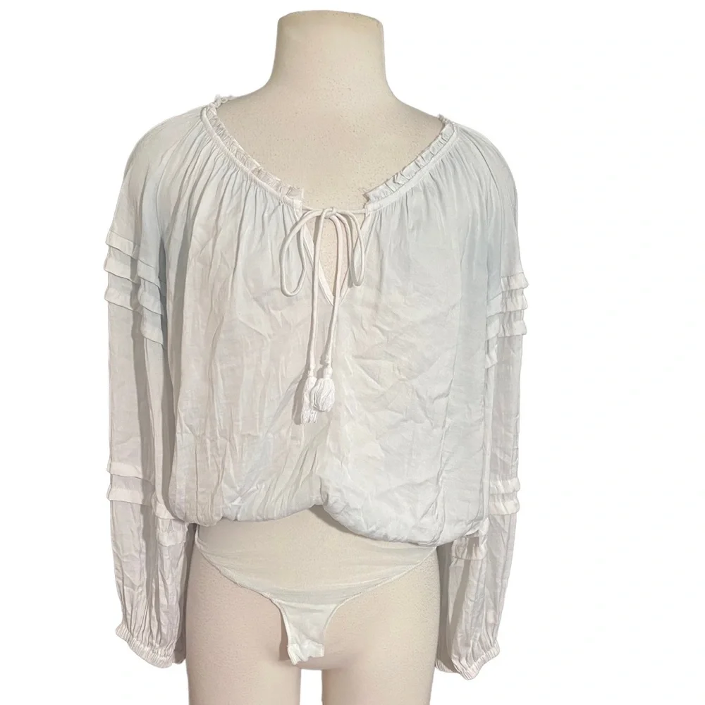free people intimately all tucks bodysuit sz- xs - Picture 2 of 5